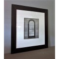 **RS17** A (large) black and white photograph of a "window" in a complimentary broad-border frame