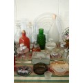 "Job Lot" An awesome collection of assorted glassware incl stained glass & much more; RS17Sale