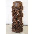 A stunning wooden heavy "African family carving" - wonderfully done and perfect on display!!!