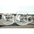 An awesome glass milk jug and sugar bowl set in stunning condition - perfect for demitasse cups
