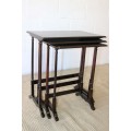 A fantastic set of teak stacking/ nesting tables, stunning in any living area in the home!