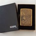 **RS17** A c1995 Zippo Barrett Smythe limited edition "Endangered Animals" Eagle brass lighter