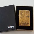 **RS17** A c1993 Zippo Barrett Smythe limited edition "Dinosaurs" Dimetrodon brass-finished lighter