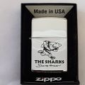 A fantastic authentic Zippo "South African Rugby" THE SHARKS brushed chrome lighter - awesome!