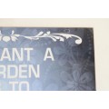 **RS17** An awesome inspirational wall hanging sign with a string on the back in good condition