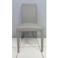 A beautifully upholstered Italian designed original "Calligaris" Anais light grey occasional chair
