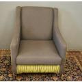 An incredible and very stylish Retro-styled upholstered occasional armchair/ single couch - wow!