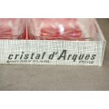 Superb pair of vintage French made Cristal D'Arques cut crystal bowls in the original box - RS17Sale