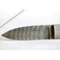 A beautifully made original Willie Paulsen Warthog Ivory-handle knife with Damascus steel blade!!