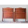 Two awesome vintage headboard and footboard sets - great for a shared bedroom bid/set - RS17Sale