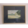 **RS17** An original signed watercolour painting of Hahei Beach, New Zealand by Baith Aynsley