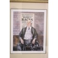 **RS17** A beautifully framed and signed limited edition (185/350) print titled "Off to the Races"