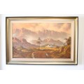 A fantastic large framed original signed "Meyer" oil painting. Stunning on a larger wall.