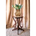A fabulous stylish vintage Teak display/ occasional table with a ornate centre leg