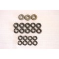 **RS17** Awesome collection of 21x assorted Dinky Toys car & truck (replacement) tyres - 3x sizes