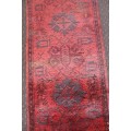 A stunning vintage traditional burgundy Afghan Persian carpet in good condition