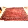 A superb, well made (2.48m x 3.13m) traditional "very soft" Iranian Turkomen Persian carpet