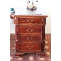 A magnificent vintage Georgian-style Rosewood 10-drawer partners desk w carved detailing - STUNNING!