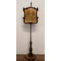 A magnificent & rare free-standing antique Victorian hand carved walnut display/ seating/ menu stand