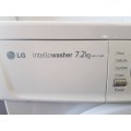 An awesome white LG Intellowasher 7.2kg front loader washing machine model: WD-10160F