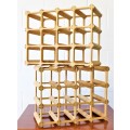 Wonderful and practical table-top wooden wine racks with space for 12 wine bottles