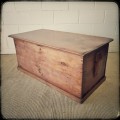 A gorgeous vintage/ antique? solid Oregon kist/ storage chest - the perfect large toy or linen box