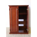 **RS17** An awesome double door mahogany coffee station cabinet - ideal for a lodge or B&B