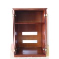 **RS17** An awesome double door mahogany coffee station cabinet - ideal for a lodge or B&B