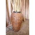 A**RS17** A large floor standing woven pot. Gorgeous on its own or w/ large sticks or reeds.