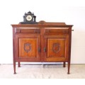 An extremely rare antique (c1930's) wind-up gramophone cabinet with a working gramophone