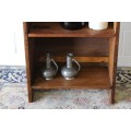 **RS17** Wonderful dark wood bookcase w three shelves - ample space for books or even collectables!