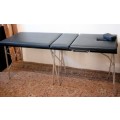 A fantastic fold up portable massage bed, perfect for travelling beauticians.