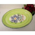 **RS17** A stunning decorative Italian made oval ceramic serving platter in excellent condition.