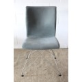 **RS17** A stylish and modern "shaped" upholstered restaurant style dining chair - bid per chair