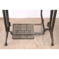 A superb and rare antique (early 1900's) cast iron Singer sewing machine treadle stand