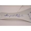 **RS17** A wonderful "Margaret Roberts" porcelain spoon rest in the very pretty Lavender range