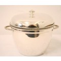 A  lovely double-handle EPNS made in England ice bucket with lovely clean lines.