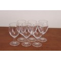 **RS17* An awesome set of six wine glasses in excellent condition - we have eight sets available