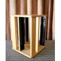 A wonderful wooden rotating table top CD stand with space for approximately 80x CD's