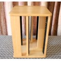 A wonderful wooden rotating table top CD stand with space for approximately 80x CD's