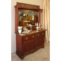 A beautiful vintage Oak side server cabinet with two large drawers and loads of cupboard space.
