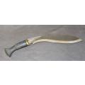 An amazing (37cm) antique authentic Nepalese Ghurkha Kukri machete with a sheath. Awesome!!!