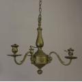A stunning vintage three-arm brass ceiling light/ chandelier-Lifespace Sale