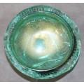 A beautiful controlled bubble glass Murano Italy hand blown ashtray. Gorgeous on a table!!