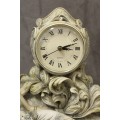 A beautiful vintage "Angelica collection" Quartz battery operated mantel clock.  Lifespace Sale