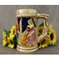 An awesome (500ml) ceramic German beer tankard in good condition. Lifespace Sale