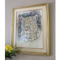 A fabulous large "Leopard" print in a gorgeous frame - Impressive!!! Lifespace Sale