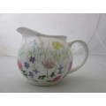 A gorgeous made in England "Nina Campbell" fine bone china milk jug/ creamer Meadow Flower pattern.