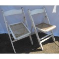 A lovely set of six shabby chic chairs - perfect addition to a lapa, patio etc.