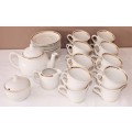 STUNNING tea set including 16 duos, tea pot, milk jug & sugar pot-Lifespace Sale